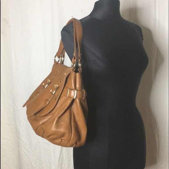 BODHI  LUGGAGE Brown with gold hardware LEATHER - Picture 2 of 9